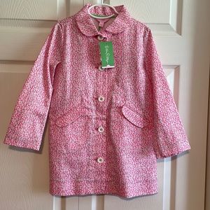 LILLY PULITZER Allie Coat, Itsy Betsy Hibiscus Pink, NWT